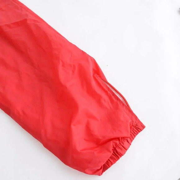 VTG 80S NHL Detroit Red Wings Cotton Lined String Waist Nylon Track Slush Pants - Picture 6 of 9